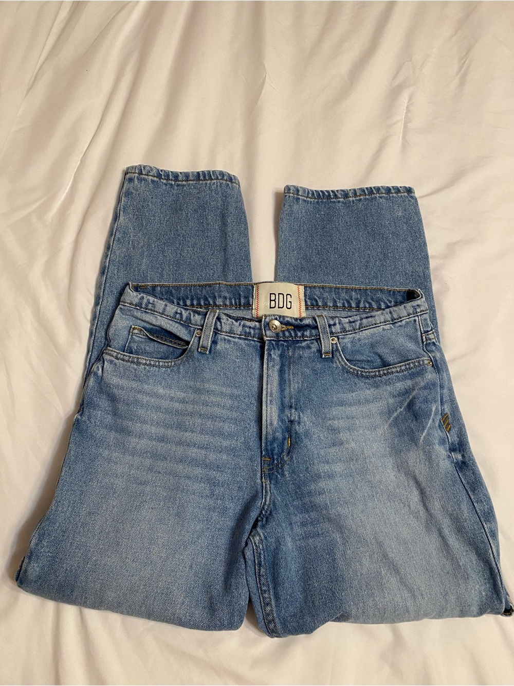 BDG Woman’s Classic Light Blue Straight-Leg Jeans